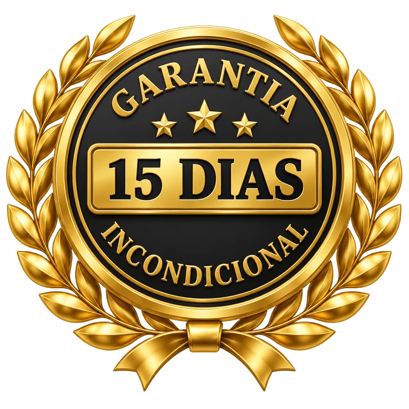 Selo de garantia incondicional de 15 dias